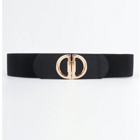 D Elastic Belt Wide Belt Black main image 5